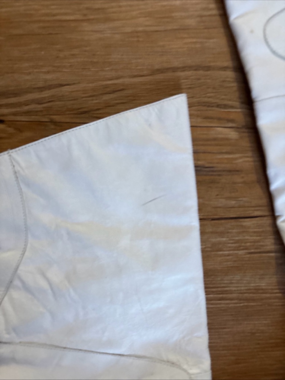 Vintage Dolcis white leather thigh boots Toy lace up back size 9M - Picture 9 of 16